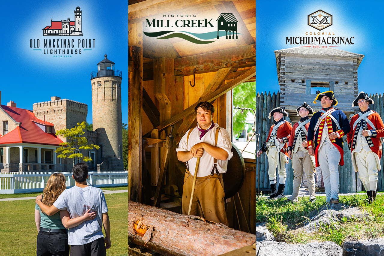 Old Mackinac Point Lighthouse | Historic Mill Creek | Colonial Michilimackinac